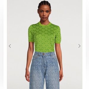 VERSACE La Greca Jacquard T-Shirt